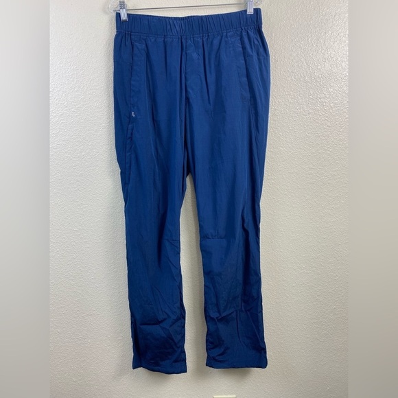 NEW Lolë Wander Track Pants Womens size Medium Blue Nylon Athletic Activewear - Picture 15 of 15